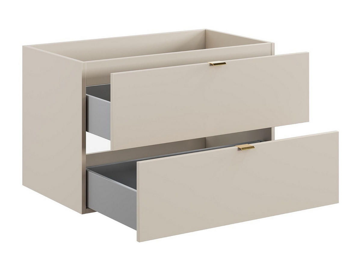 WASCHBECKENUNTERSCHRANK - 80 cm x 46 cm - holz - beige Lavena - Beige, Holz (80/50/46cm) - Vente-Unique