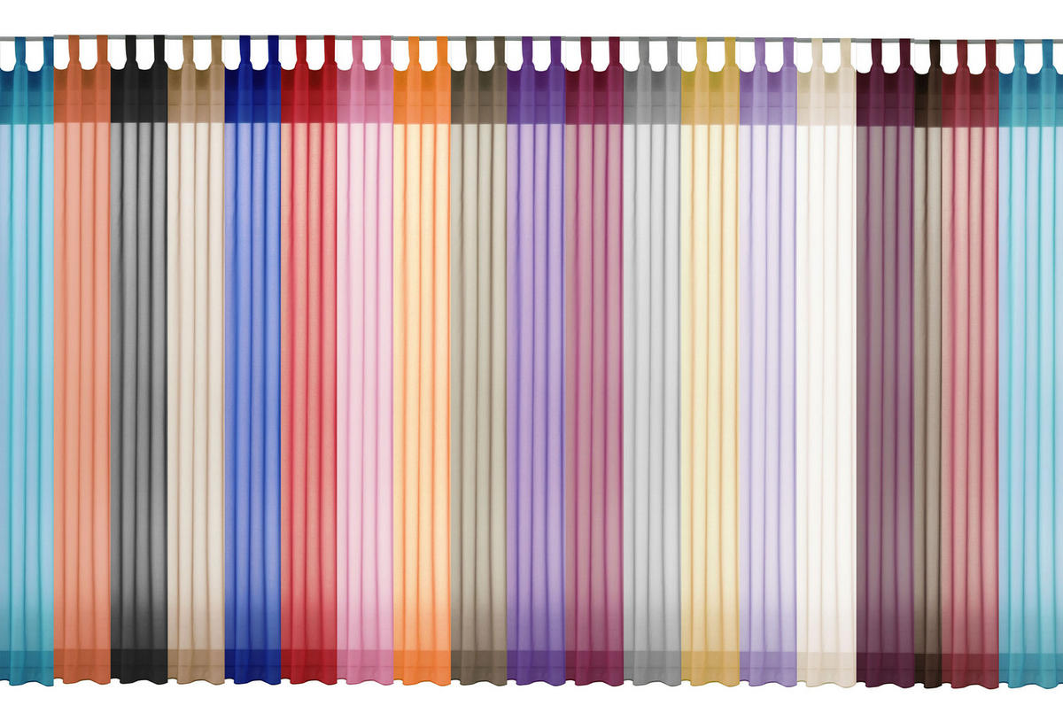 SCHLAUFENSCHAL PULA HxB 245x140 cm Schwarz - Schwarz, Textil (140/245cm) - Gardinenbox