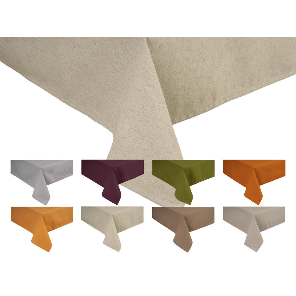 Thumbnail - beties Heimtextil Tischdecke, Beige, Textil, Uni, Rechteckig, 130x170 cm, Oeko-Tex® Standard 100, Wohntextilien, Tischwä...