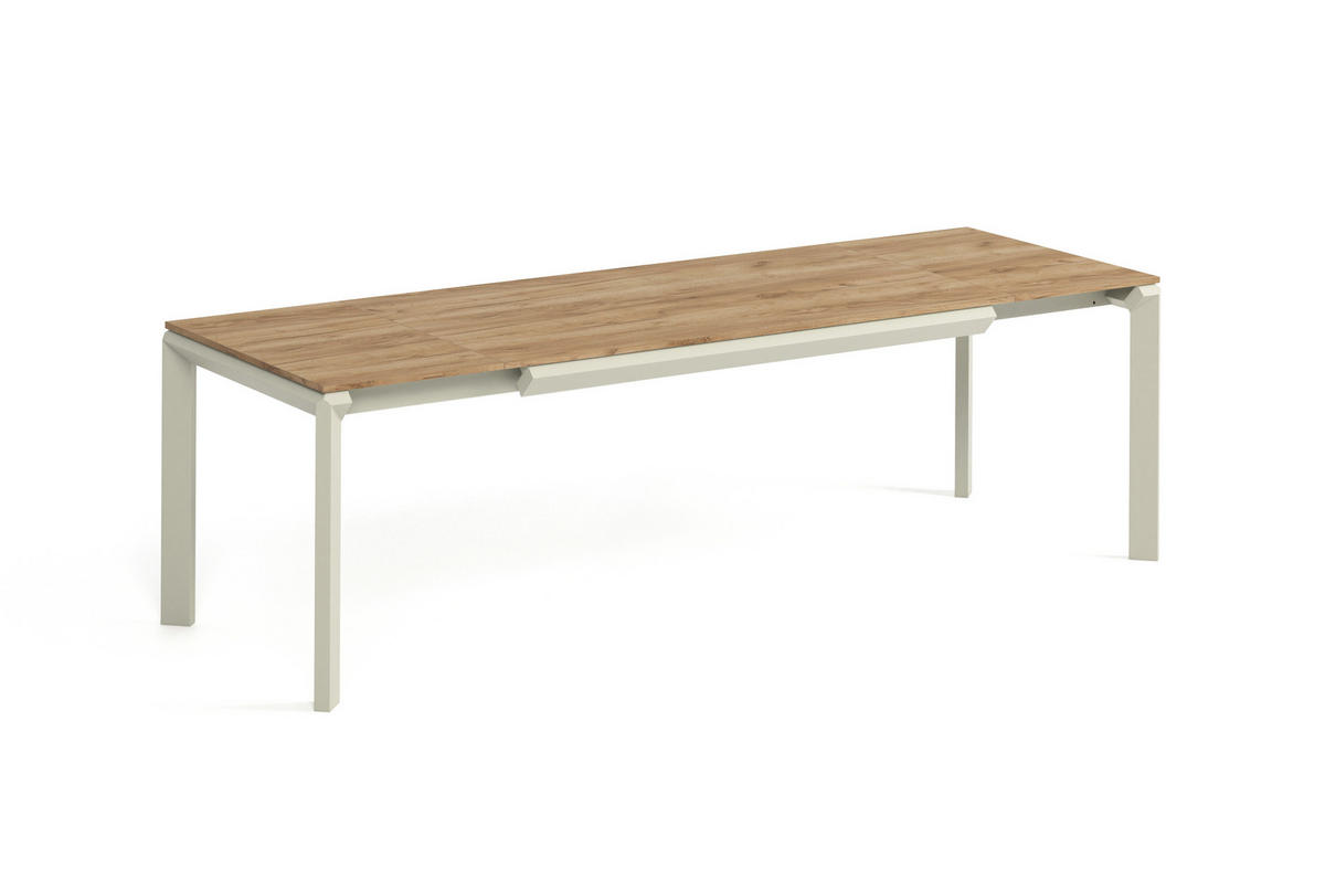 ESSTISCH FADO - Honigeiche/Kaschmir, Holzwerkstoff (90/160/76cm) - Meblini