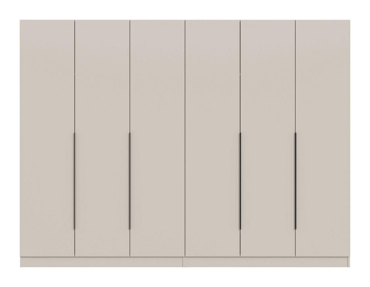 KLEIDERSCHRANKKOMBINATION KOPENHAGEN (B/H/T: ca. 240/181/52 cm) in Kaschmir/Kaschmir - Kaschmir, Holz (240/181/52cm)