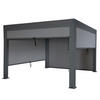 PERGOLA MIT SEITENWAND Anthrazit - Anthrazit, Metall (400/220/300cm) - MCW