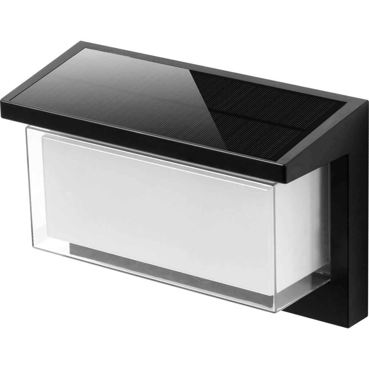 ZEANY 900LM Solar-Wandleuchte - Schwarz, Kunststoff (23/15/10cm) - Lumisky