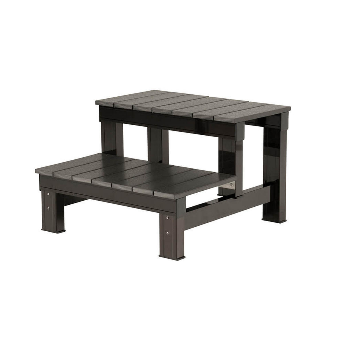 THERMOABDECKUNG und Treppe für MARBLE - Anthrazit, Kunststoff (62/40/54cm) - Home Deluxe