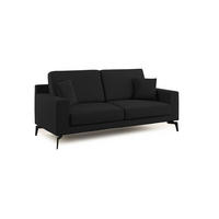 LINEARSOFA Prestige - Schwarz, Textil (206/95/91cm) - Divani.store