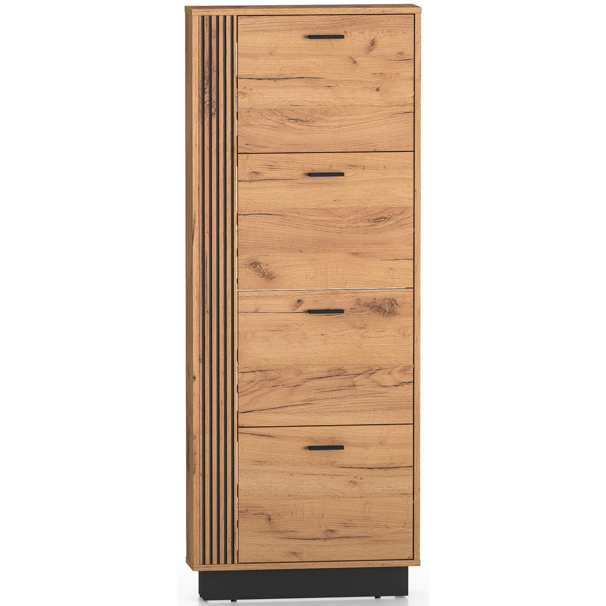 SCHUHSCHRANK Vasco Eiche 60 cm - Eichefarben, Holzwerkstoff (60/154.8/14.7cm) - Homebook