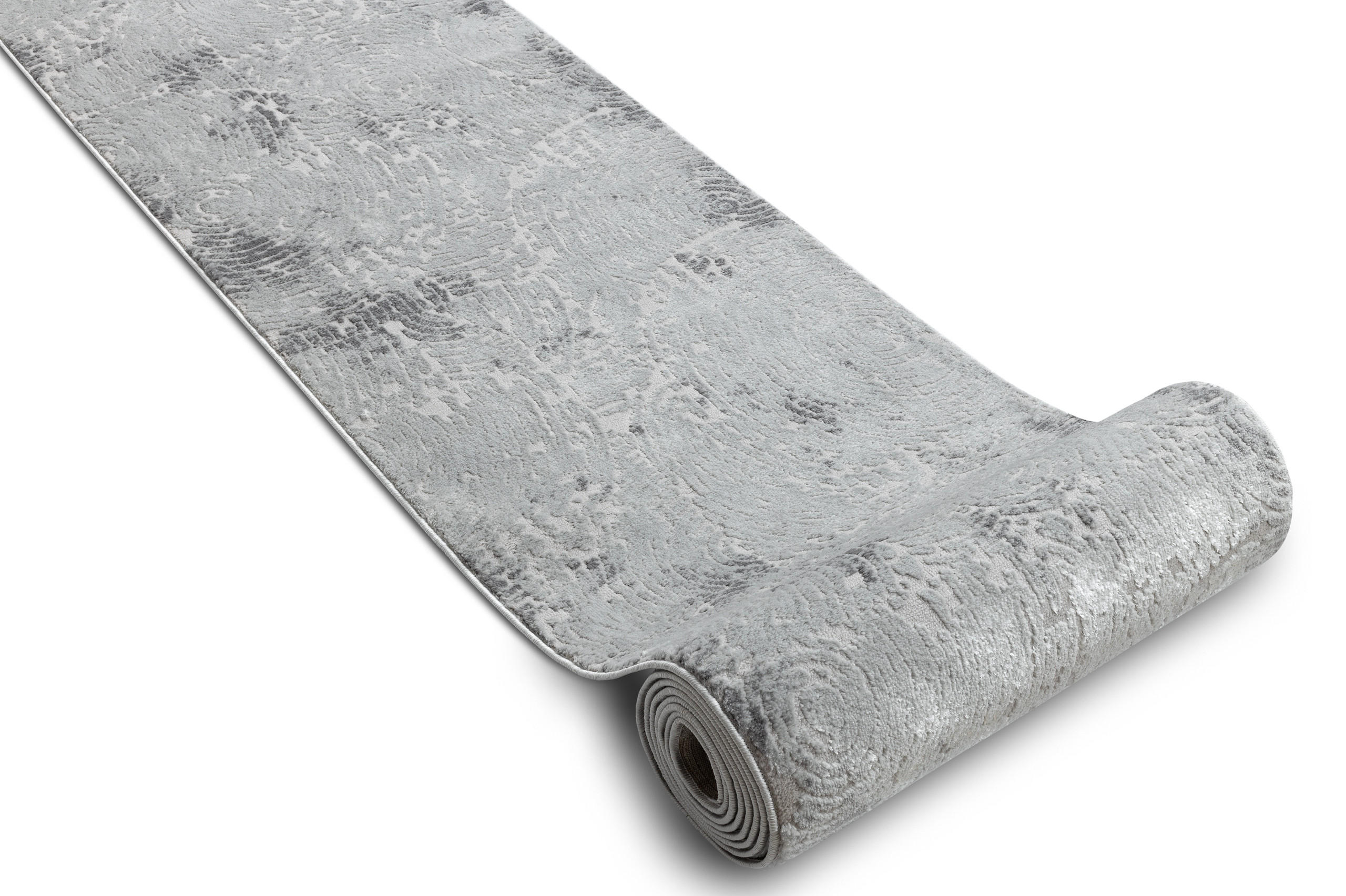 LÄUFER Strukturell MEFE 80/230 cm - Grau, Textil (80/230cm) - rugsX