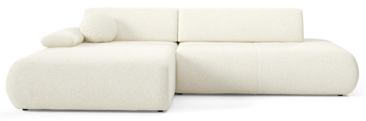ECKSOFA Ecru PENTI Ausziehbar Mit Bettkasten Links - Ecru, Textil (286/173.5cm) - Sepro Meble