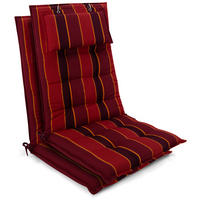 HOCHLEHNER Sun-HL 119x50x8cm Rot-Anthrazit-Gestreift (2tlg) - Dunkelrot, Textil (50/120cm) - Beautissu 