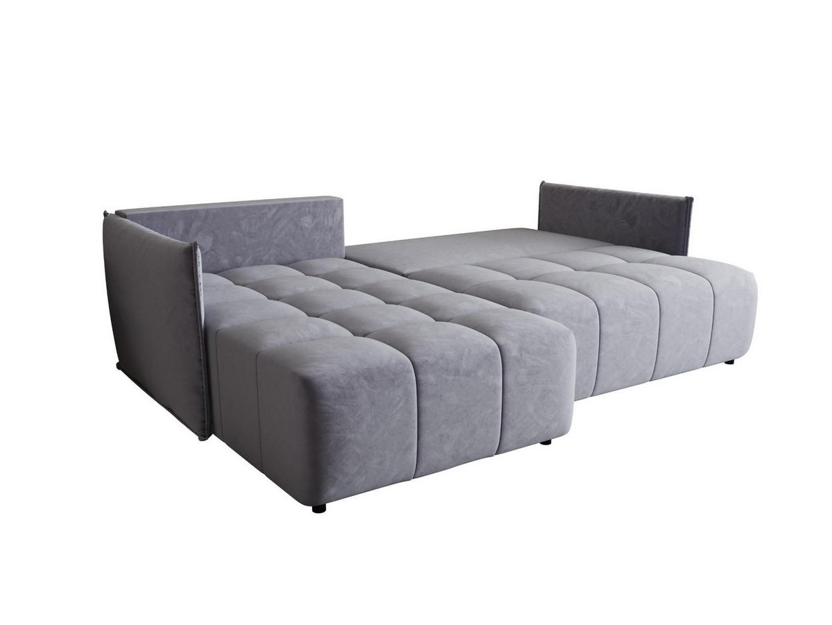 ECKSOFA mit Schlaffunktion ONIL L Monolith 70 Links - Grau, Textil (245/175cm) - Bedante