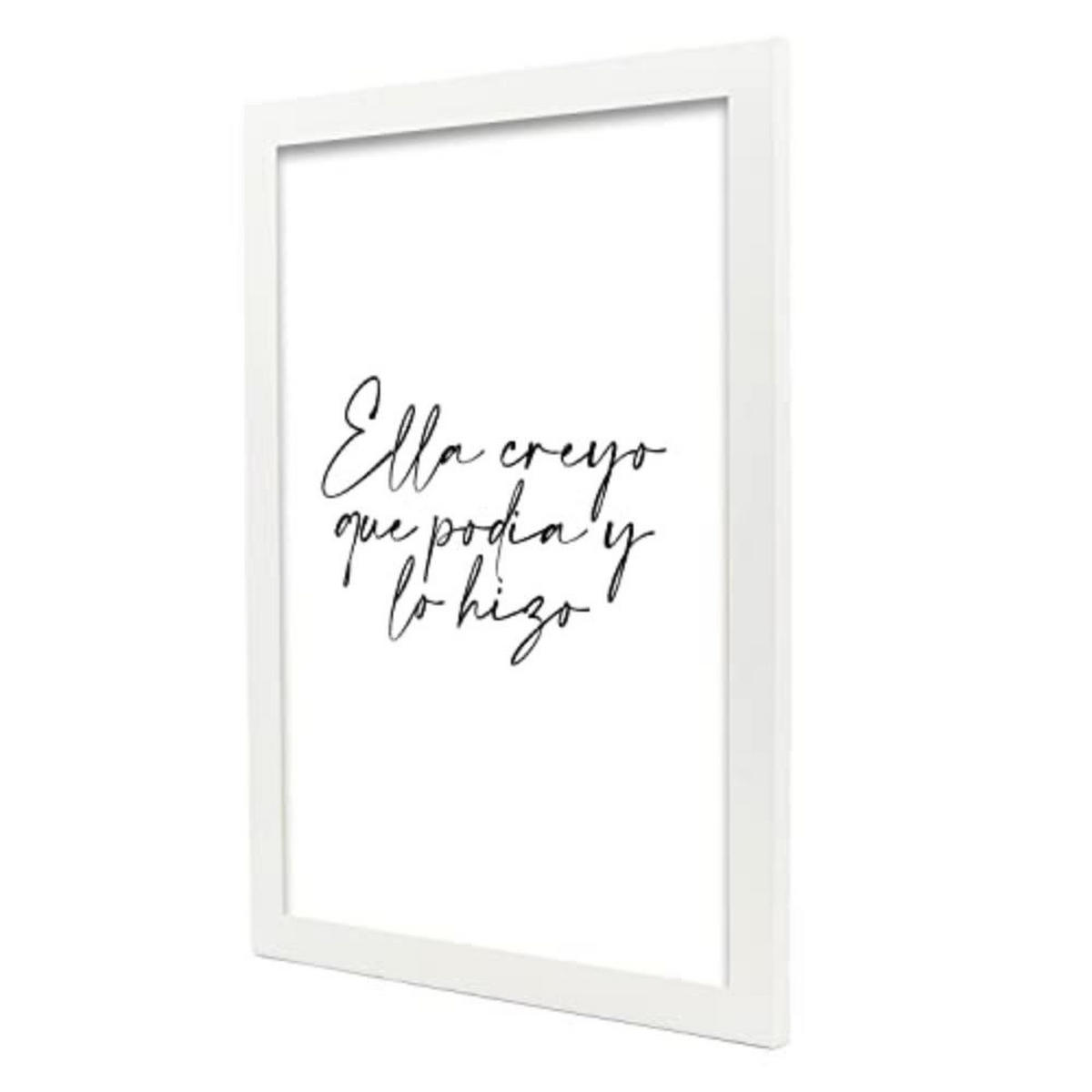 POSTER Set mit 4 Königin TypografieStil A3 Weißer Rahmen - Weiß, Papier (29.7/3cm) - Nacnic