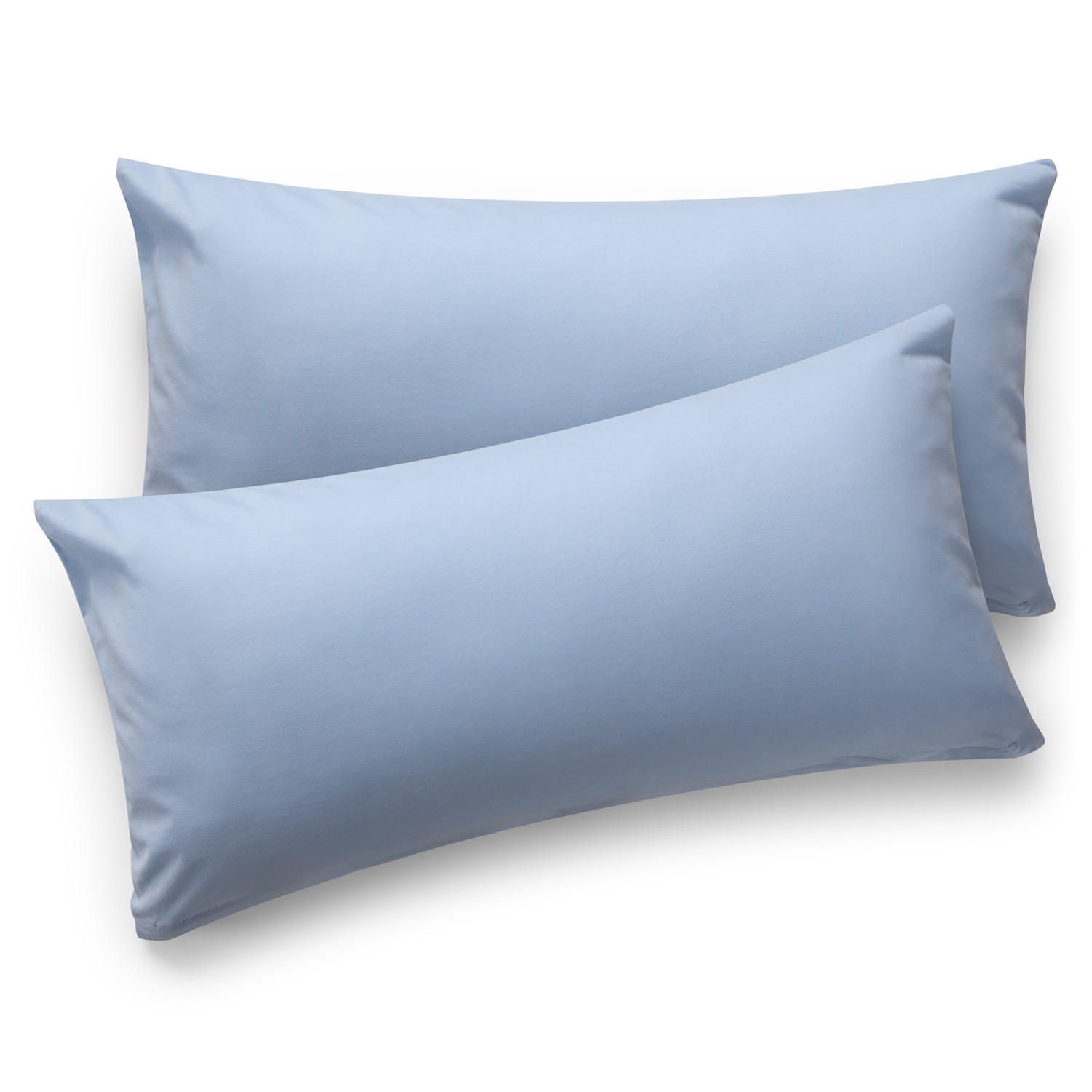 KISSENBEZUG Agneta 40/40 cm, 2er-Set, 100% Baumwolle, Hellblau - Hellblau, Textil (80/40cm) - Blumtal