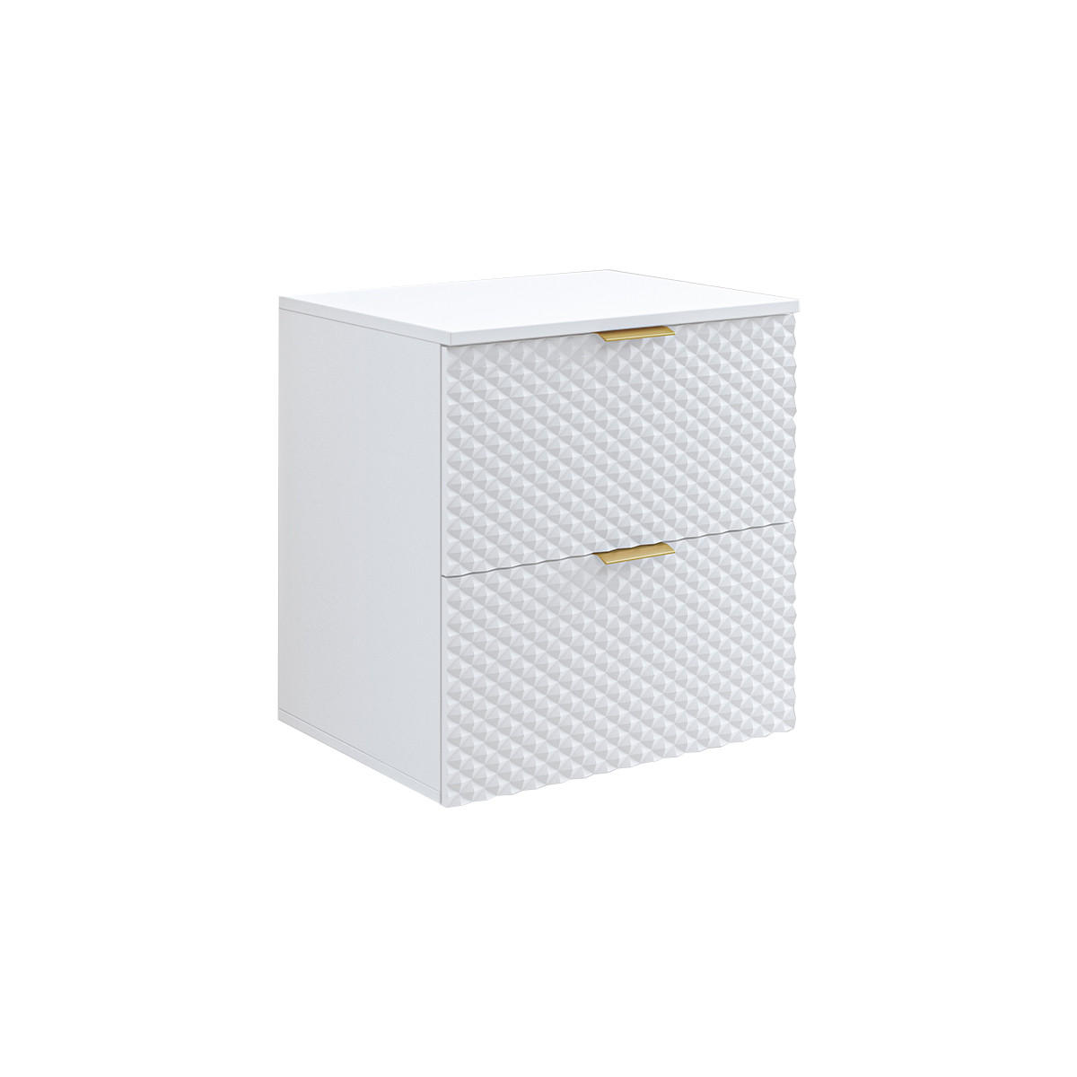 WASCHTISCHUNTERSCHRANK 60.4cm Cléa Weiß - Weiß, Holzwerkstoff (60.4/62.6/48.5cm) - Petits-meubles