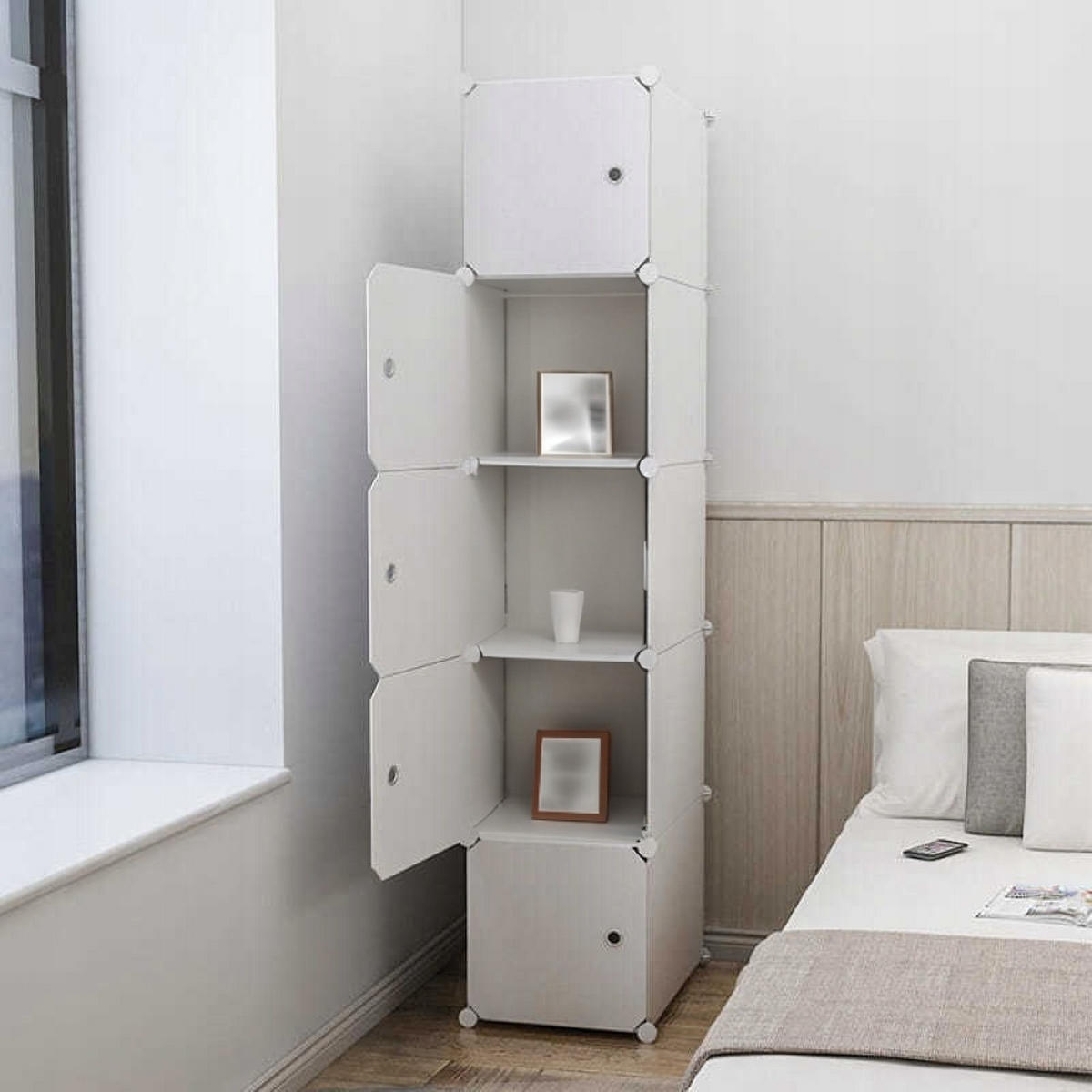 SCHRANK, weiß, 37/39/185 cm - Weiß, Holzwerkstoff (39/185/37cm) - Rexo