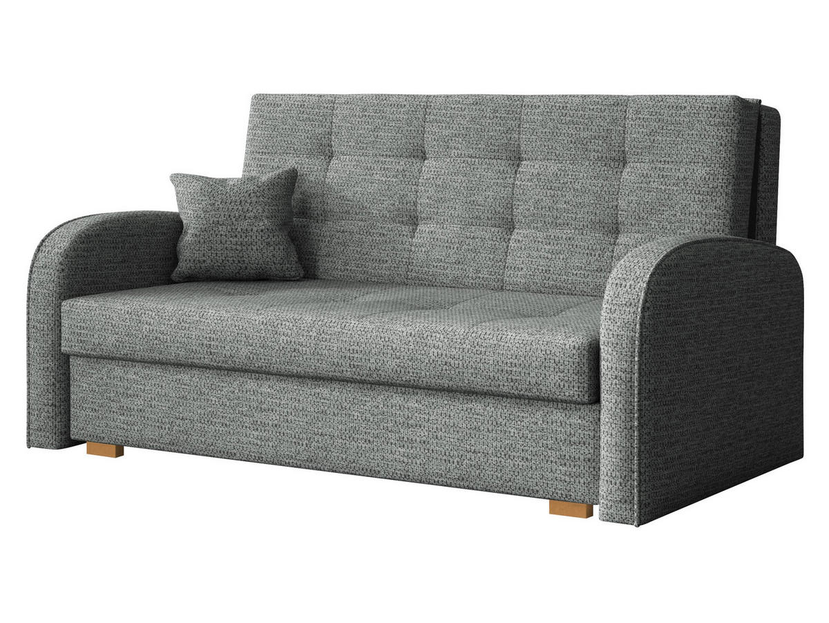 SCHLAFSOFA Viva Gold III - Graphitfarben/Braun, Holz/Textil (153/85/98cm) - MIRJAN24
