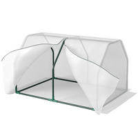 FOLIOVÝ SKLENÍK, bílý, ocel, PE plast - bílá, plast (71/60/99cm) - Outsunny