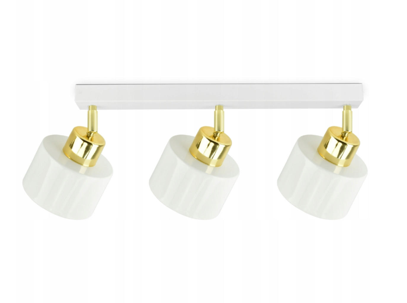 DECKENLEUCHTE Rollen - Goldfarben/Weiß, Metall (12/65/25cm) - kiki design