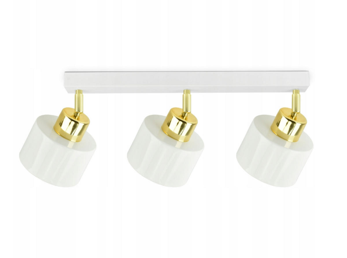 DECKENLEUCHTE Rollen - Goldfarben/Weiß, Metall (12/65/25cm) - kiki design