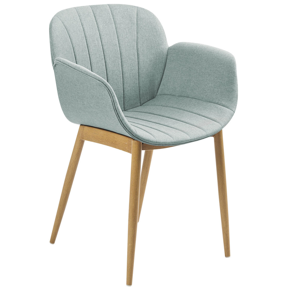 JÍDELNÍ ŽIDLE sada 2 ks Polyester Zelená Alice - zelená barva, kov/textil (45/83/52cm) - Beliani
