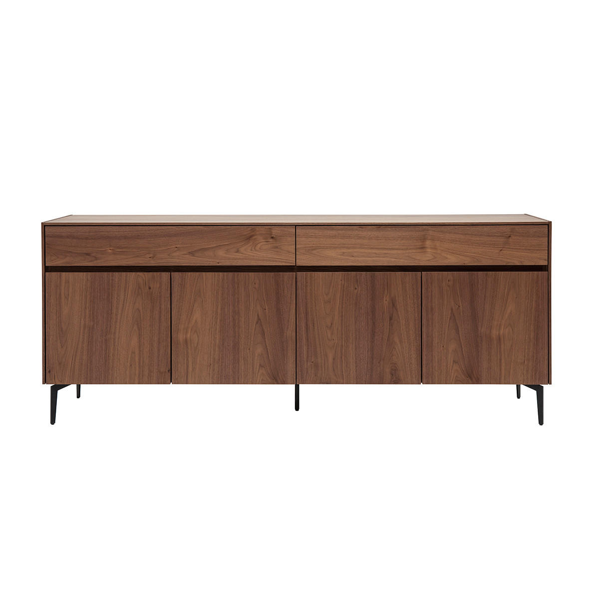 SIDEBOARD Walnussfurnier L180 cm BLISS - Walnussfarben, Holz (40/74.8/180.3cm) - Miliboo