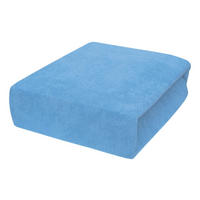 SPANNBETTLAKEN 160/200 cm, Frottee Elastisch 100 % Baumwolle Hellblau - Hellblau, Textil (160/200cm) - Best For Home