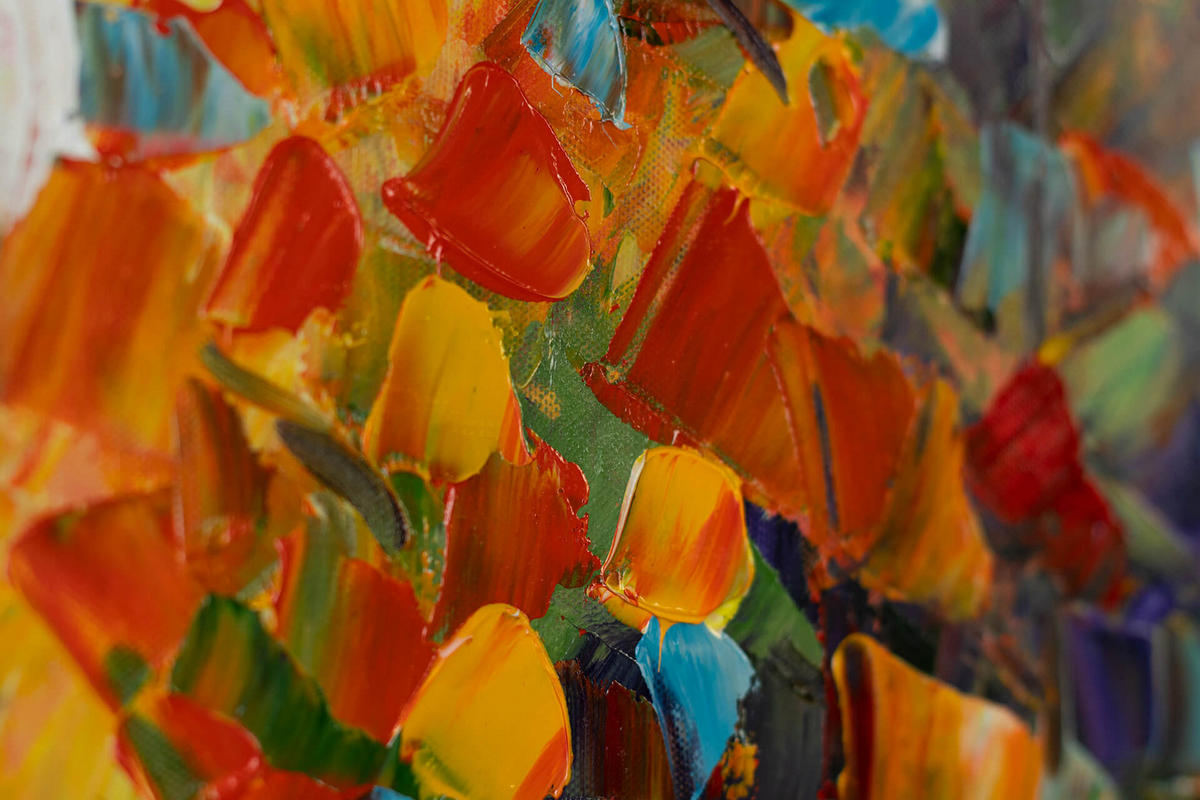 ACRYLBILD HANDGEMALT 120/60 cm - Multicolor, Holz/Textil (2/60cm) - KUNSTLOFT