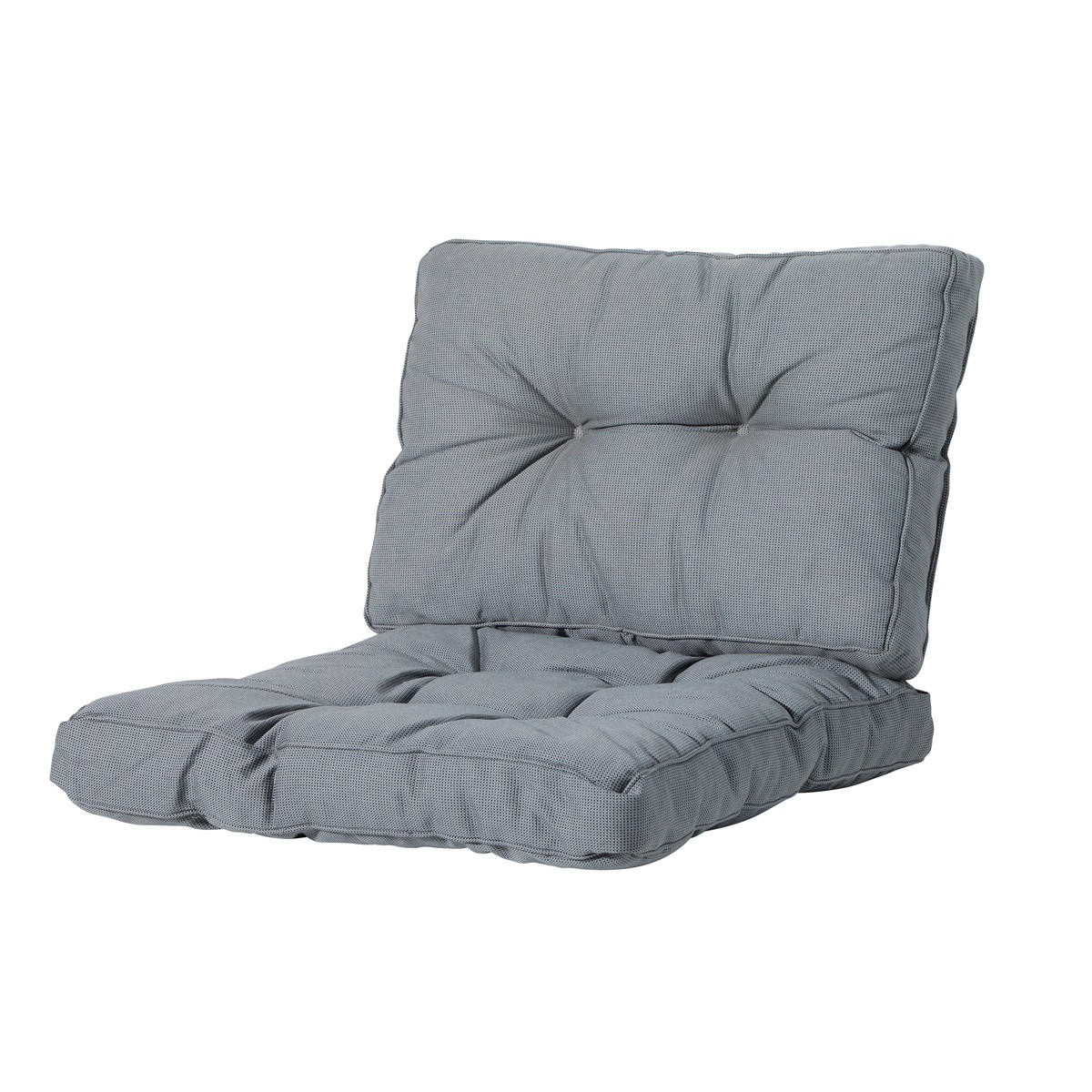 SITZKISSEN Rippe 73/73 cm 2er-Set - Grau, Textil (73/8/73cm) - Madison