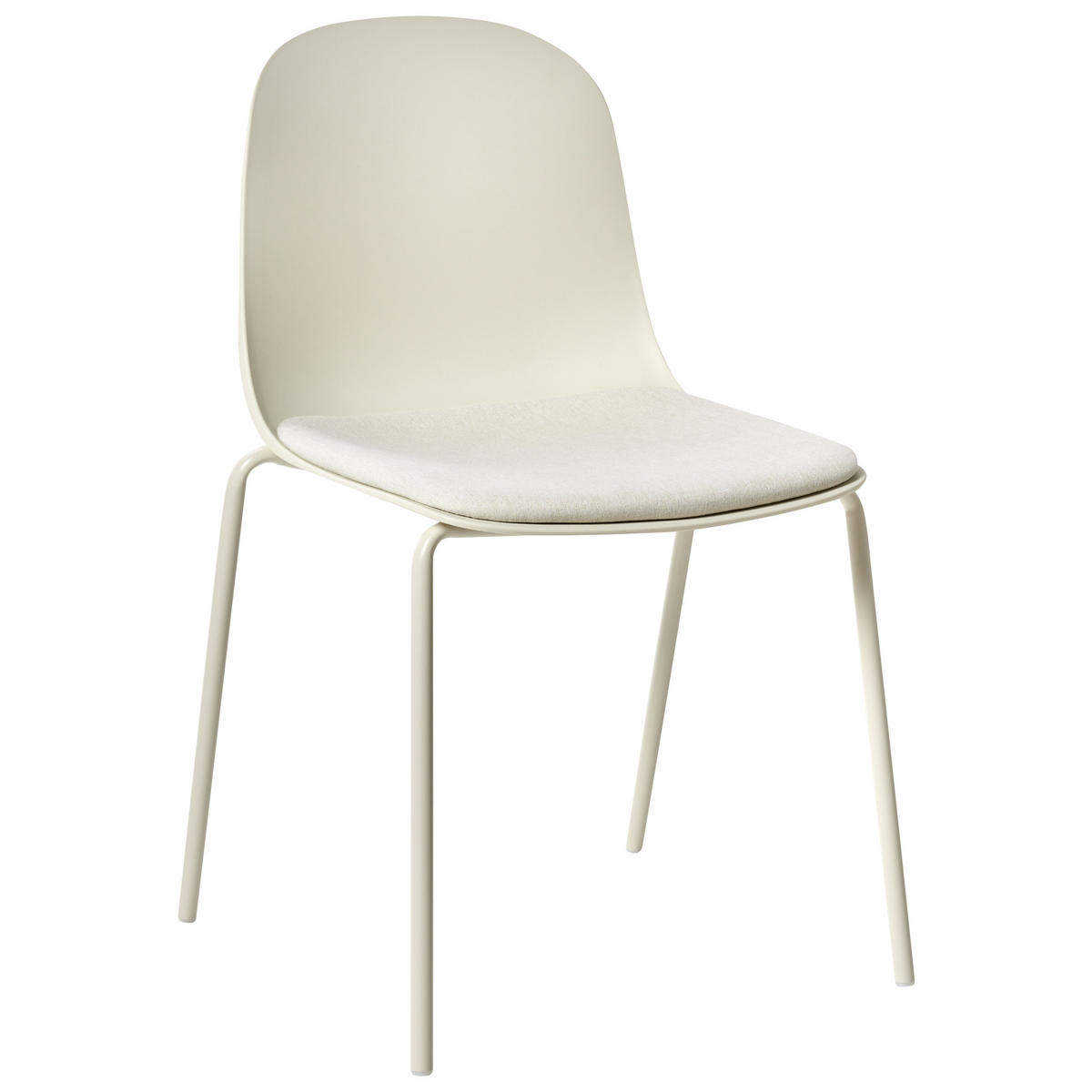 KONFERENZSTUHL 2er-Set Hellbeige Dorr - Beige, Kunststoff (50/85/54cm) - Beliani