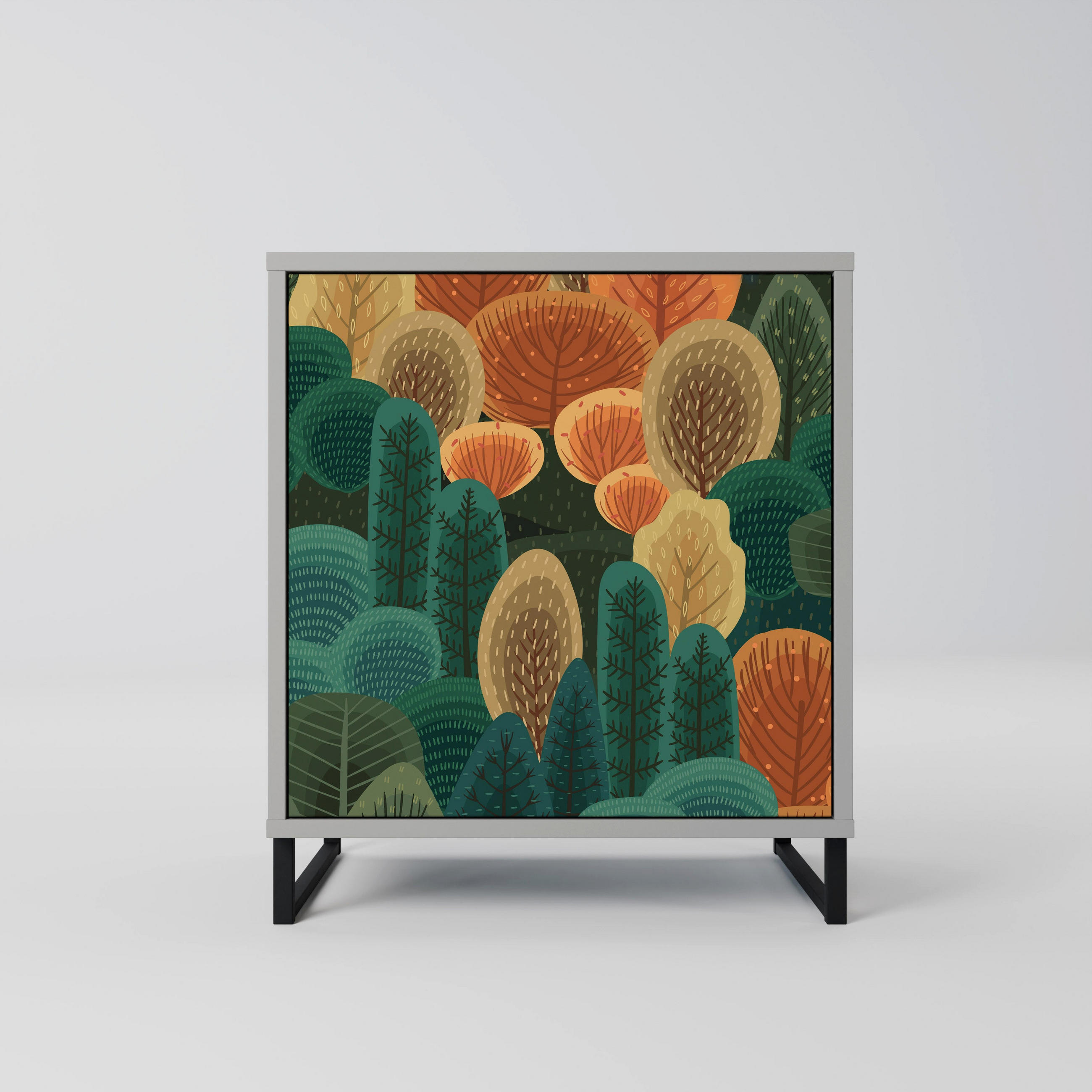 SpaceRebels Sideboard Grau 57.5x67.5x42 cm