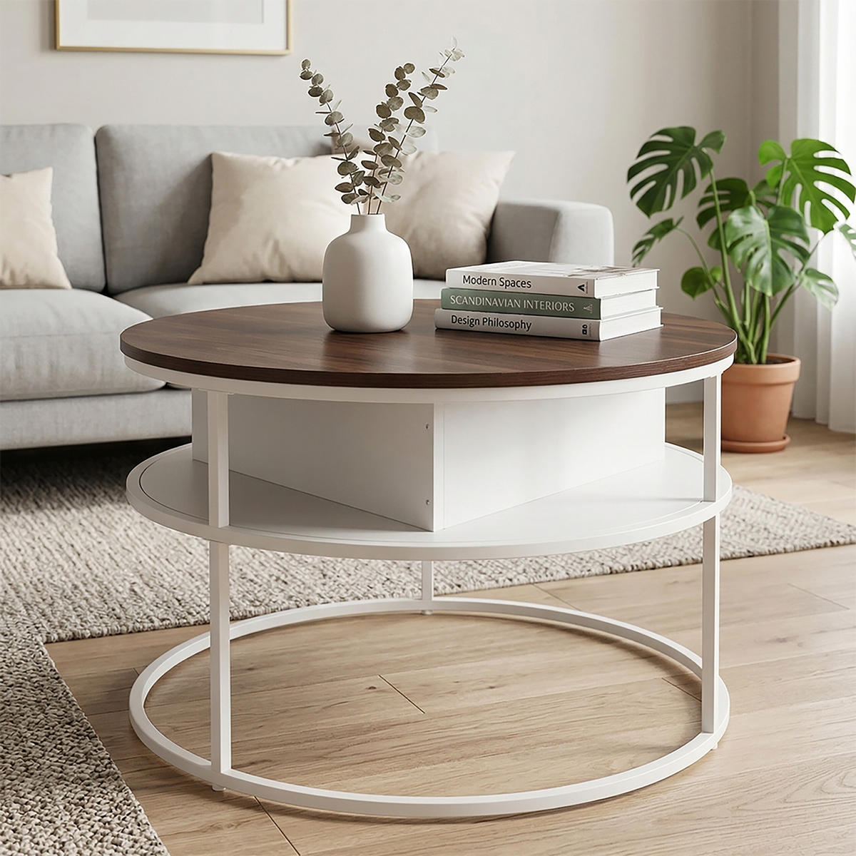 COUCHTISCH - Multicolor, Holzwerkstoff/Metall (80/80/46cm) - Relaxdays