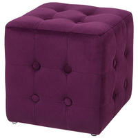 POUF Wisconsin 30/30/32 cm - Violett, Textil (30/32/30cm) - Beliani