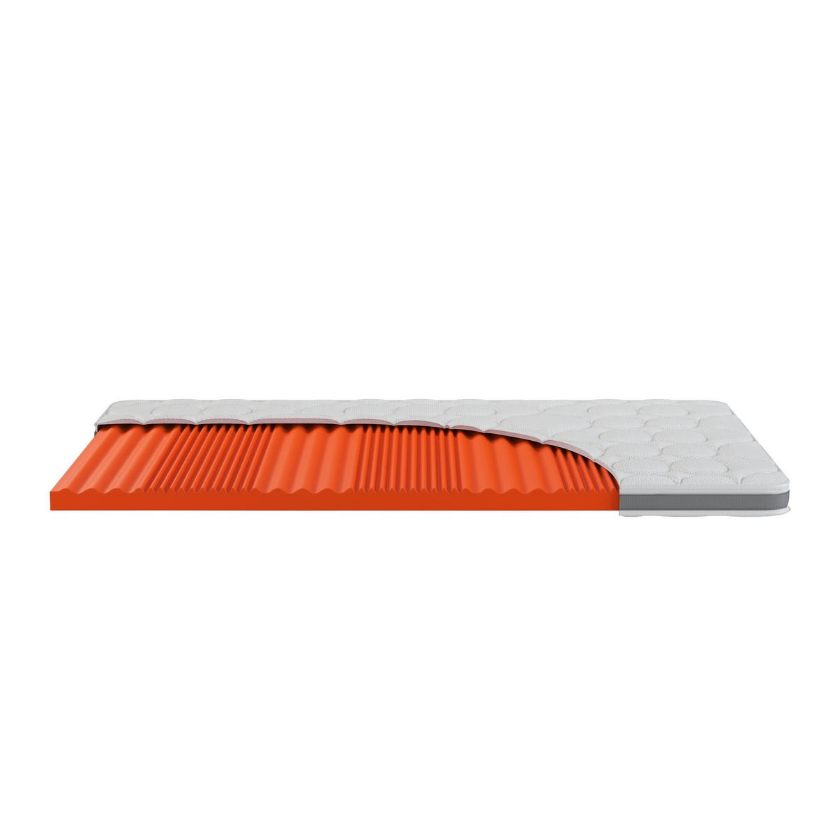 TOPPER "Top Dynamic C", 100 x 200 cm, Höhe: ca. 7 cm - Weiß, Textil (100/200cm) - Hn8 Schlafsysteme