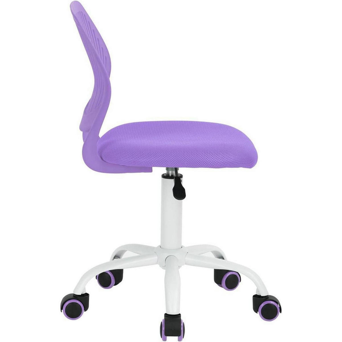 BÜROSTUHL 2er Set Lila Verstellbar Ergonomisch - Lila, Textil (38.5/75/40cm)