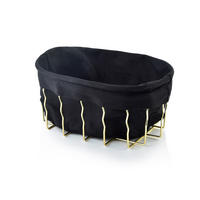 KORB Cassie Gold 22/15/10 cm Metall - Goldfarben, Metall (15/10/22cm) - Mondex