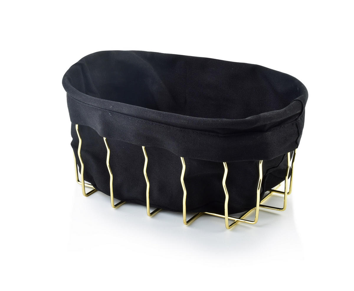 KORB Cassie Gold 22/15/10 cm Metall - Goldfarben, Metall (15/10/22cm) - Mondex