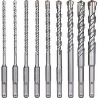 BOHRER - 9 Stück, 5-16 mm - Hartmetall - Silberfarben, Metall (16/16/1cm) - DCA