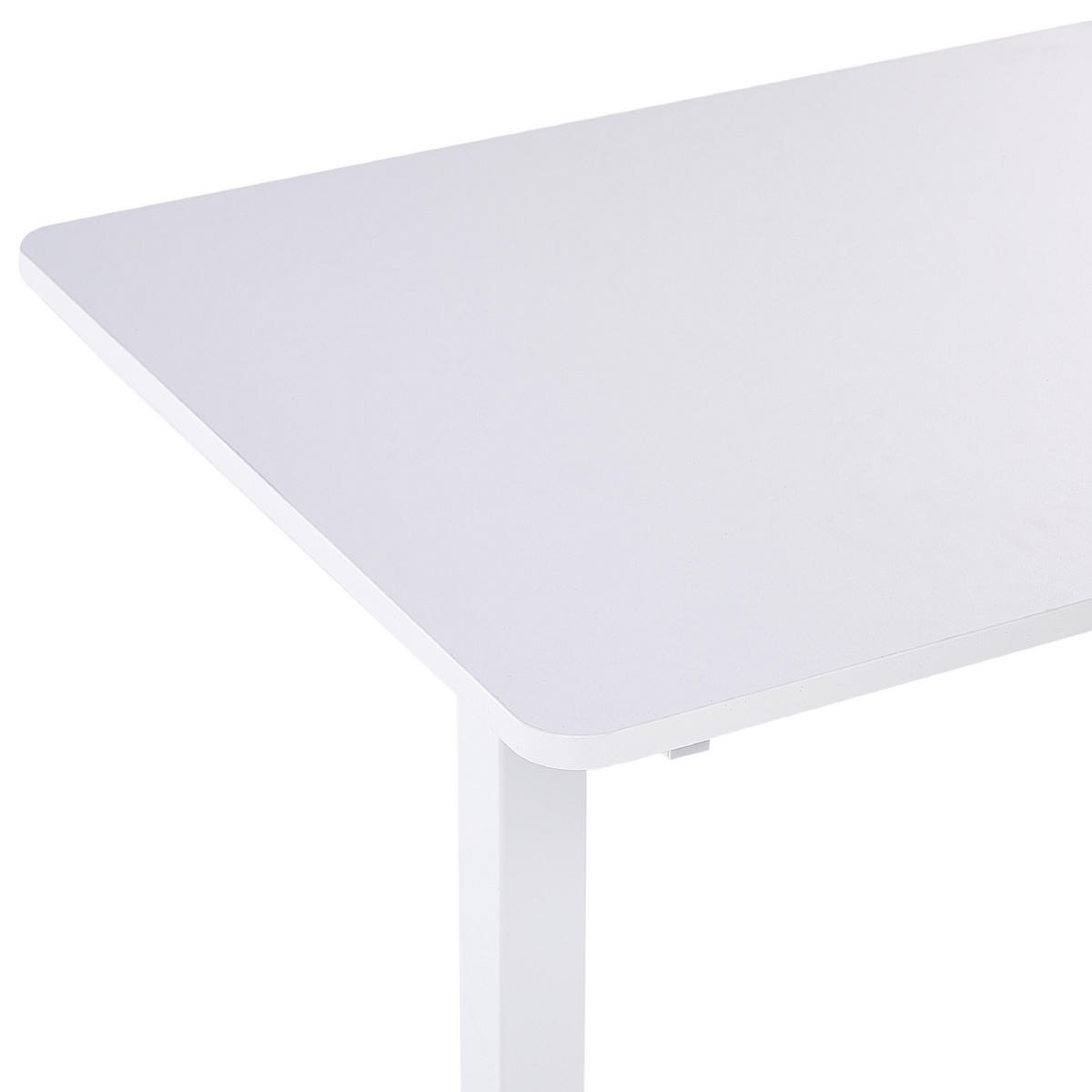SCHREIBTISCH weiß 120/60/72-122 cm Grifton - Weiß, Holzwerkstoff (60/120/72cm) - Beliani