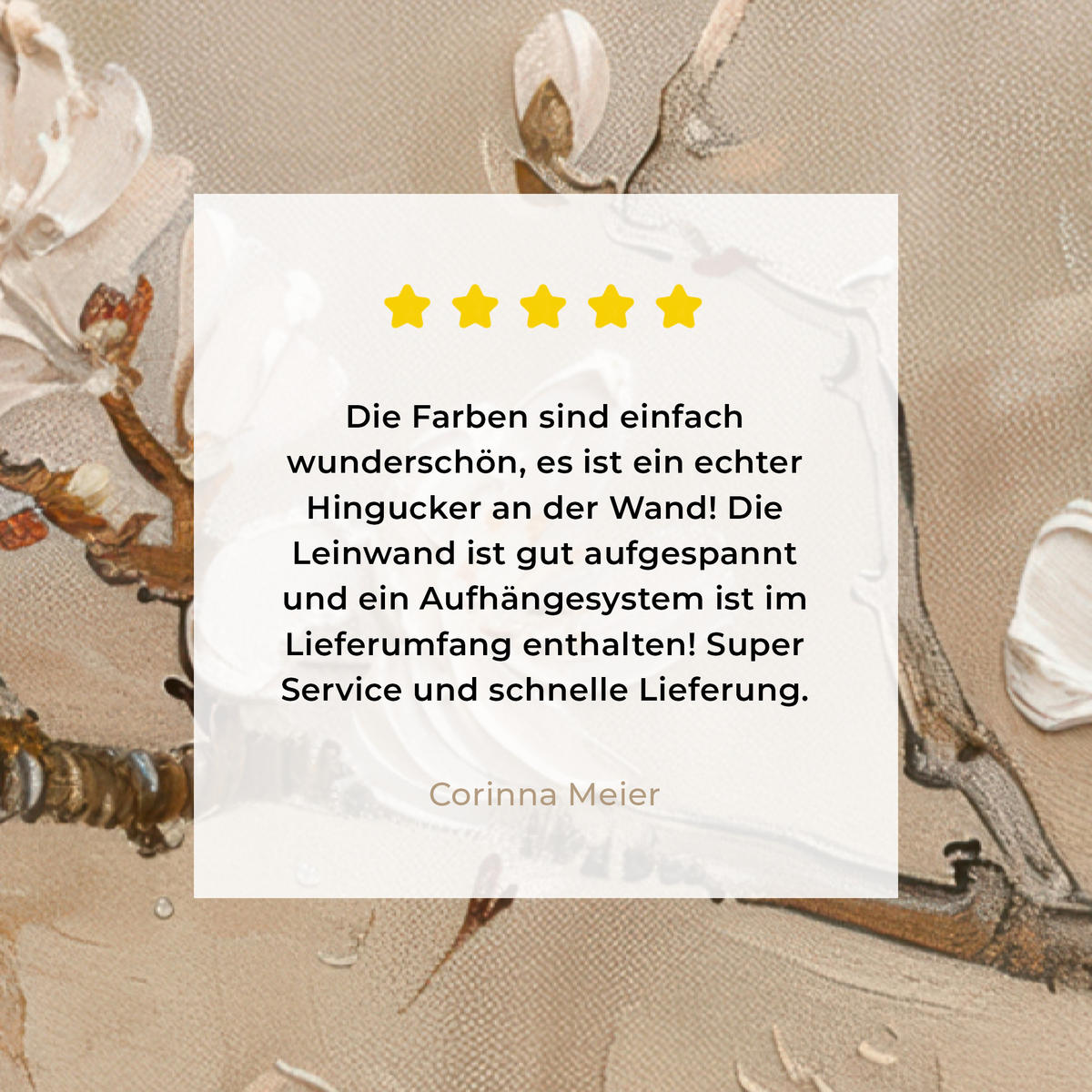 LEINWANDBILD - Blumen - Modern - Beige - Weiß - Blüte - 20x30 - Bilder - Beige, Textil (20/30cm) - MuchoWow