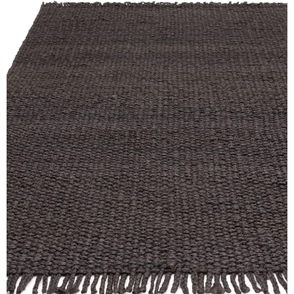 TEPPICH Moderner aus Natural Materials HURST Schwarz 160 x 230 cm - Schwarz, Naturmaterialien (160/230cm) - Novatrend