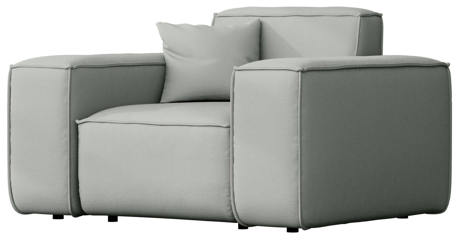 WFL Group Gartensessel Hellgrau 121x73x92 cm