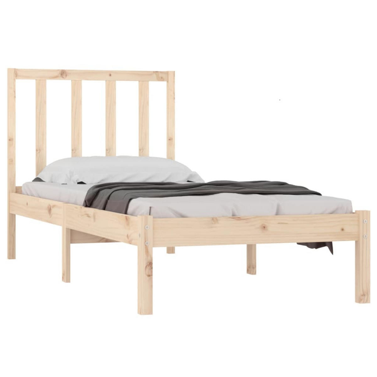BETT Neff 100/205.5 cm - Braun, Holz (100/200cm) - Nettlife