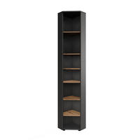 ECKHOCHSCHRANK Irma Anthrazit/Artisan 33 x 192 cm 7 Fächer - Anthrazit/Eiche Artisan, Holzwerkstoff (33/192/33cm) - Vicco