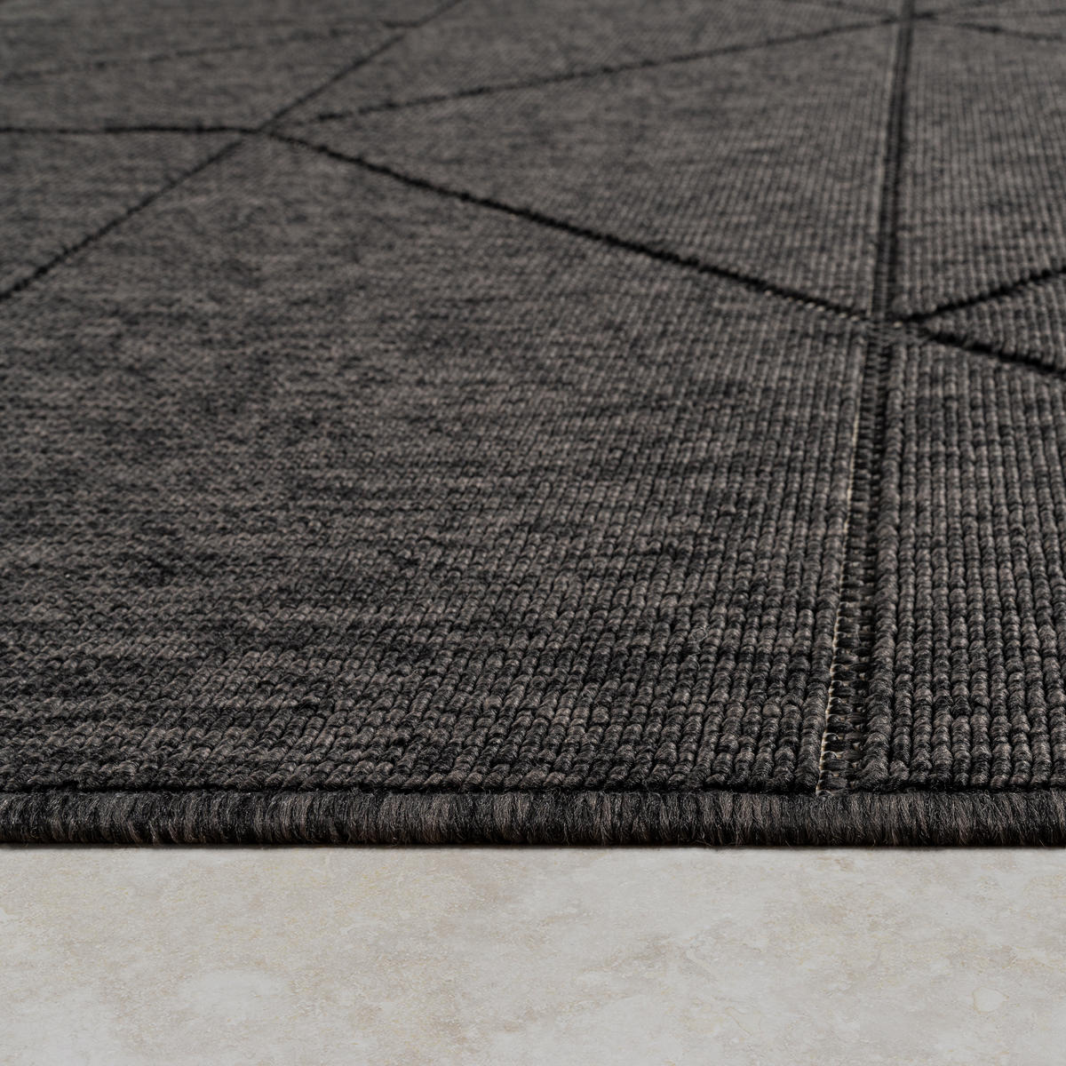 OUTDOORTEPPICH 80/150 cm Brugge 226 - Anthrazit, Textil (80/150cm) - Paco Home