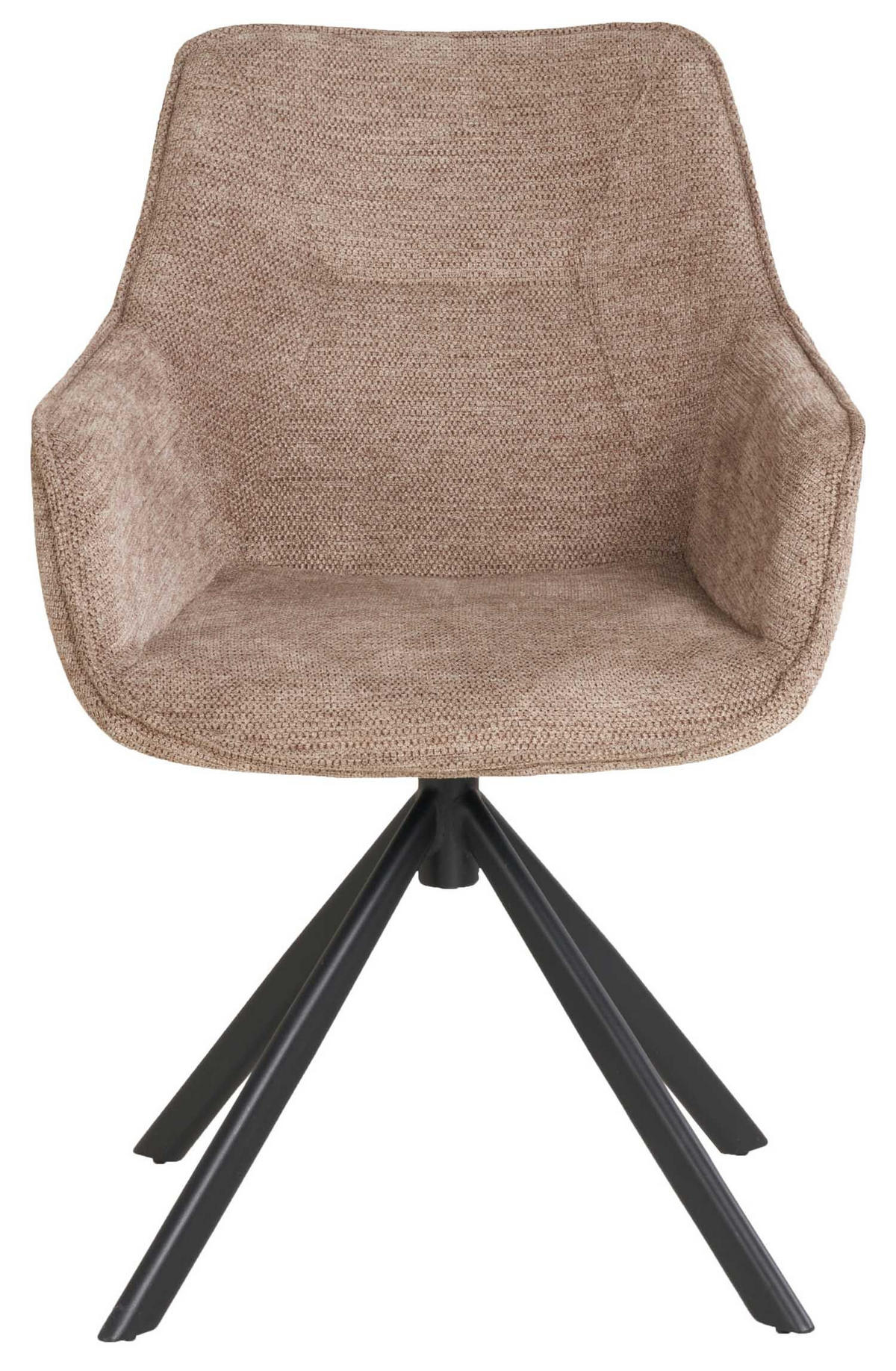 ESSZIMMER-SET San Carlo und Catania - Beige/Schwarz, Holz/Textil (90/76/160cm) - Mr. Deko