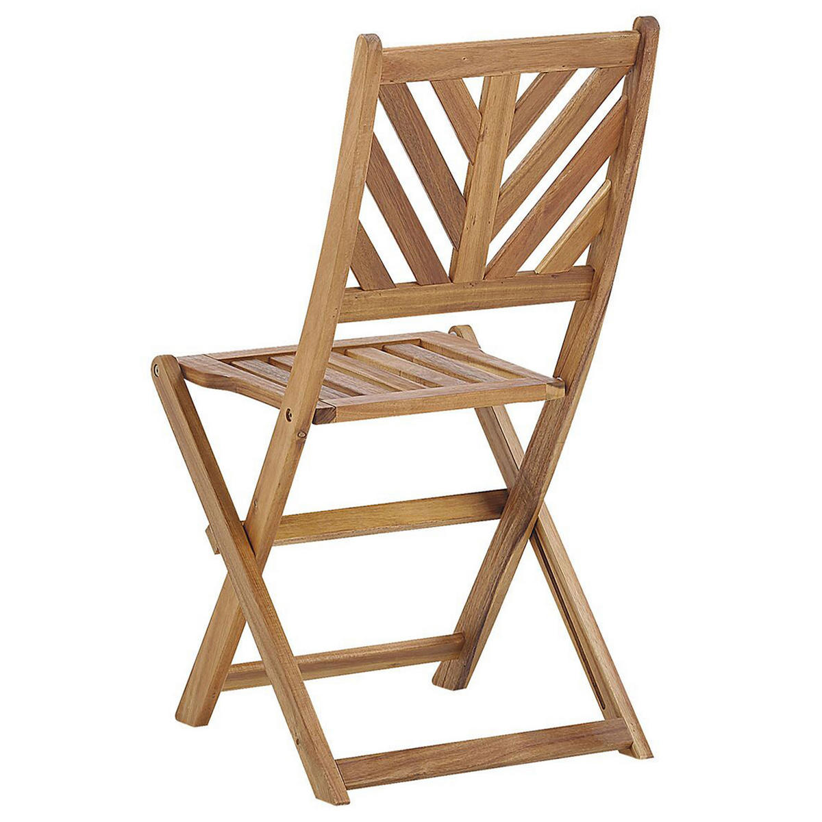 BALKONSET 2-Sitzer Akazienholz hellbraun Terni - Hellbraun, Holz - Beliani
