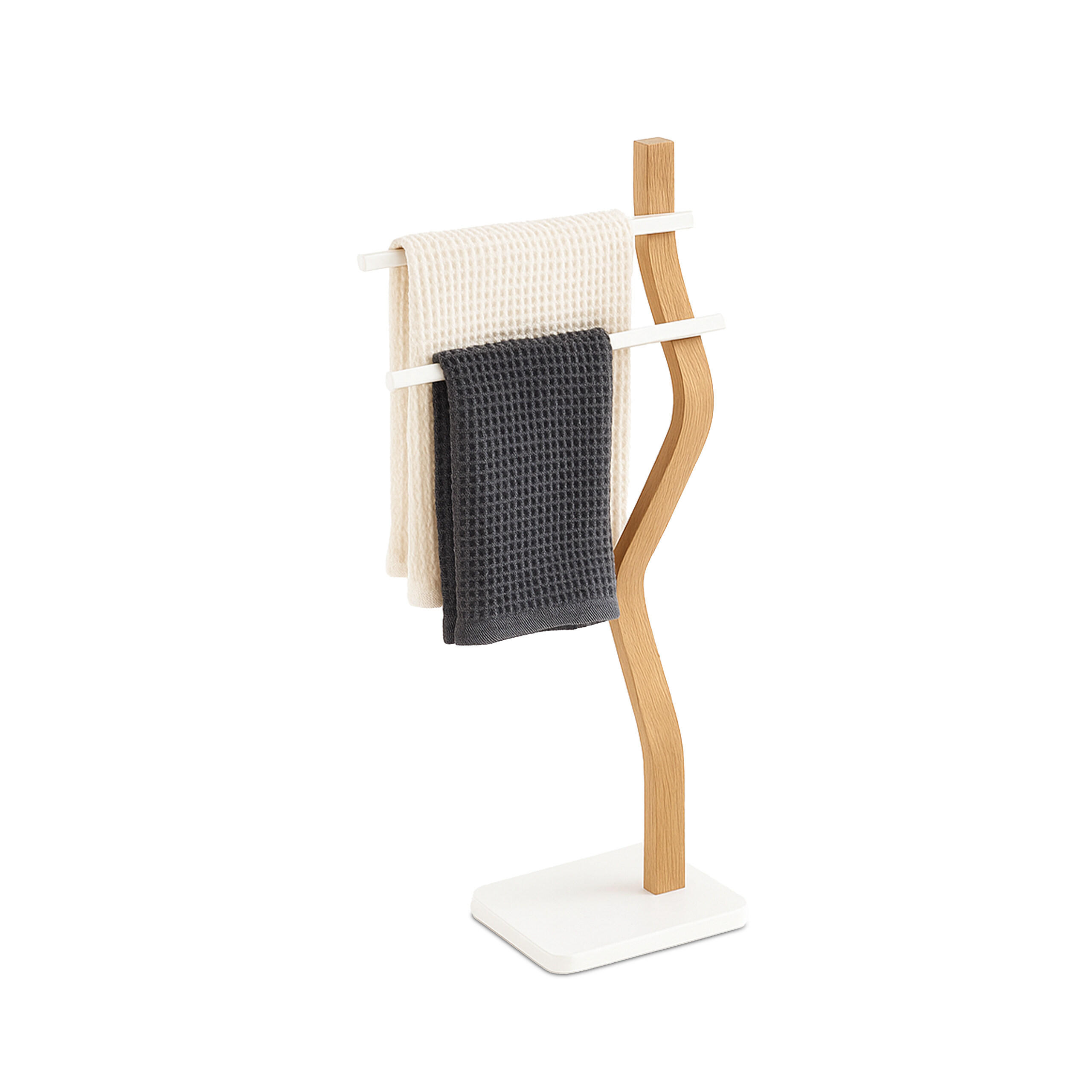 HANDDUKSSTÄLL vit 2-stänger Multicolor 86/37/18 cm