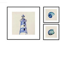 POSTER Set Mit 3 Meer Sommer 20X20cm Rahmenlos - Klar, Papier (20/5/20cm) - Nacnic