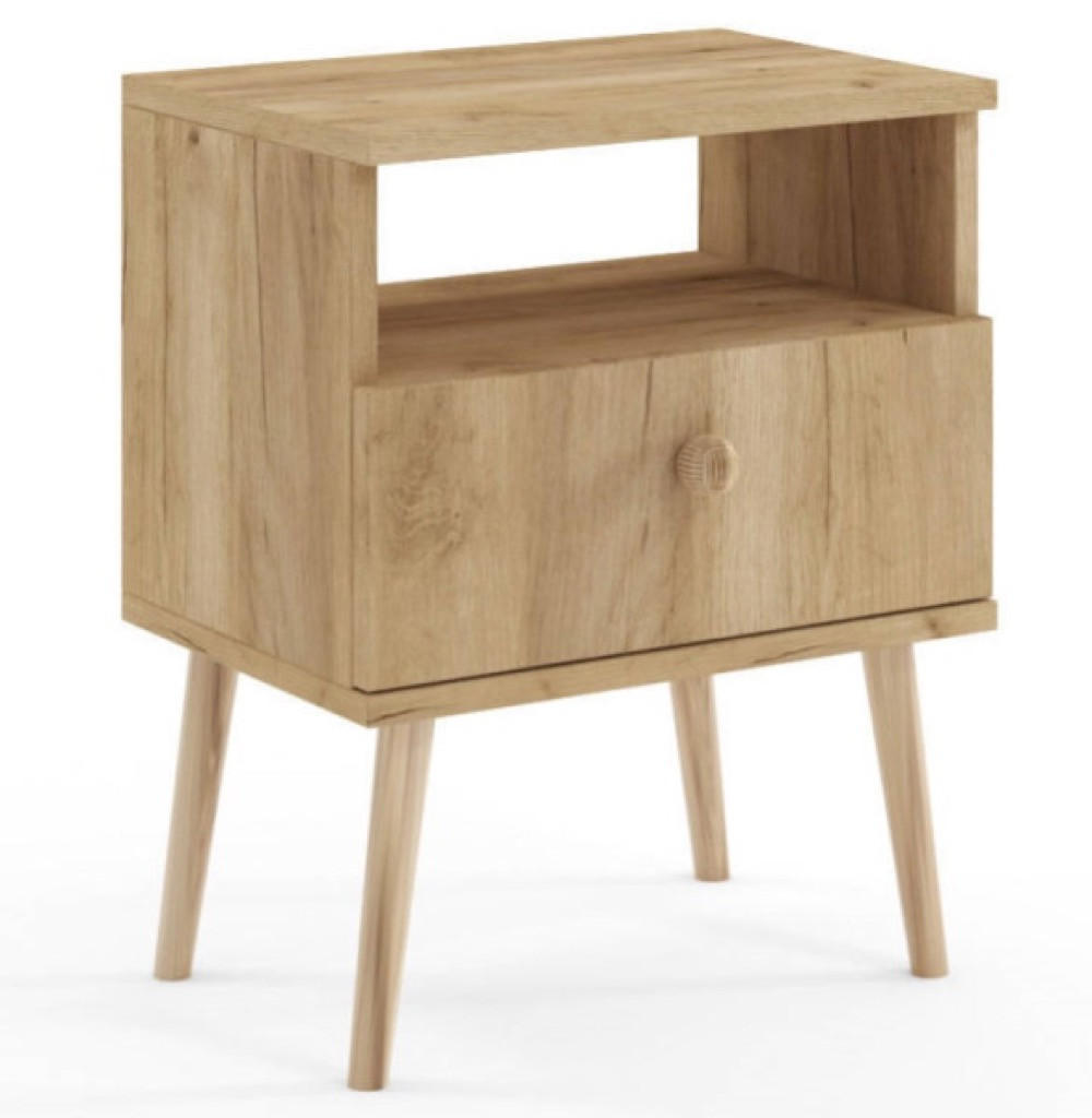NACHTTISCH Gold Craft Eiche - Eichefarben, Holzwerkstoff (44/55.5/31cm) - Sepro Meble