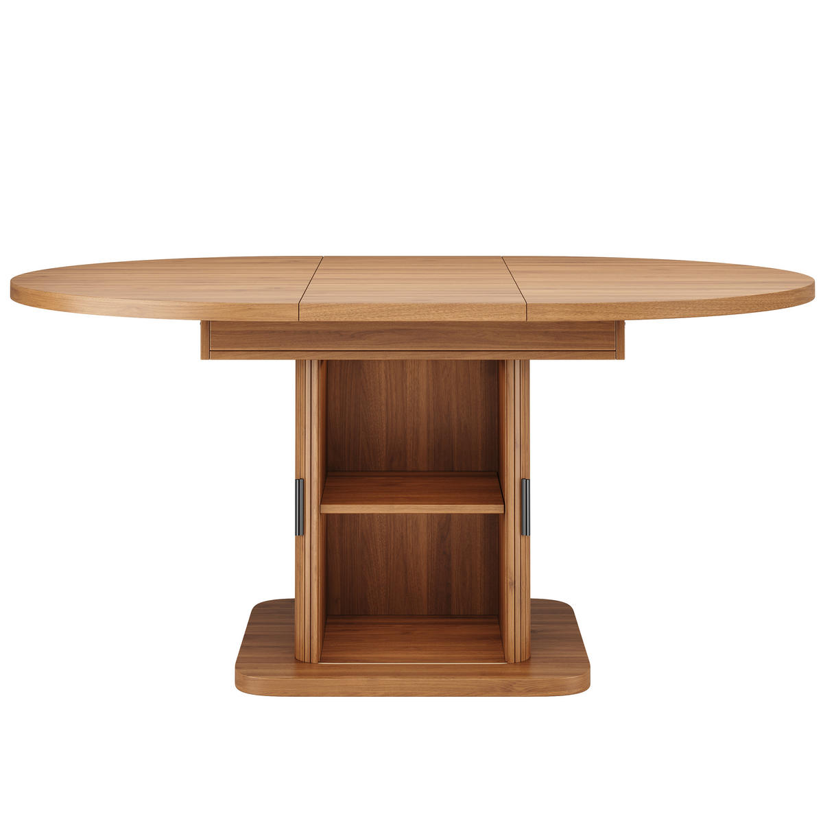 ESSTISCH ausziehbar 110-149,8/110/75 cm mit Stauraum DE-39639 Nussbaum - Walnussfarben, Holzwerkstoff (110/110/75cm) - ComfortXL
