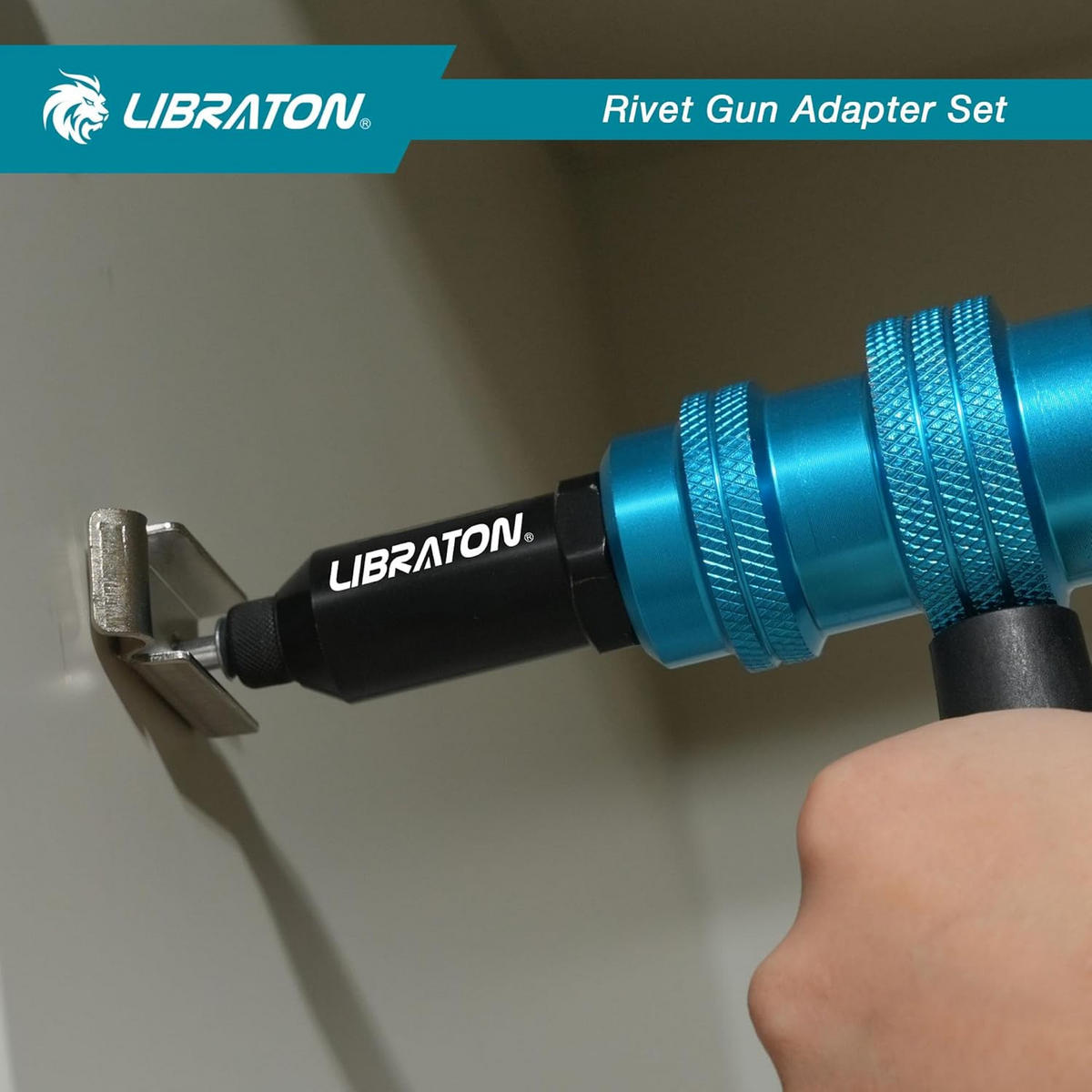 BLINDNIETEN-ADAPTER für Blindniete - Blau, Metall (16/11/4cm) - LIBRATON